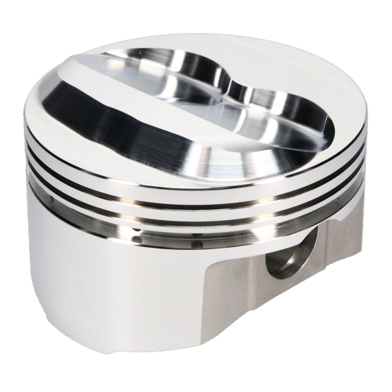 JE Pistons 142034 Piston Set, 2618, Dome, 4.155 Bore, 1.260 CD, 0.927 Pin, Set of 8.