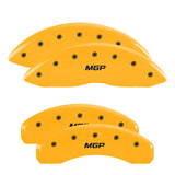 MGP Caliper Covers 14215SMGPYL Set of 4: Yellow finish, Black MGP