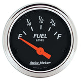 AutoMeter 1422 Traditional incandescent lighting illuminates around the perimeter of the dial