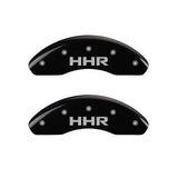 MGP Caliper Covers 14230FHHRBK Front Set of 2: Black finish, Silver HHR