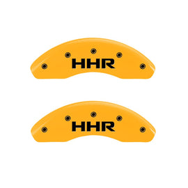 MGP Caliper Covers 14230FHHRYL Front Set of 2: Yellow finish, Black HHR
