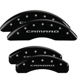MGP Caliper Covers 14241SCA5BK Set of 4: Black finish, Silver Camaro (Gen 5/6)