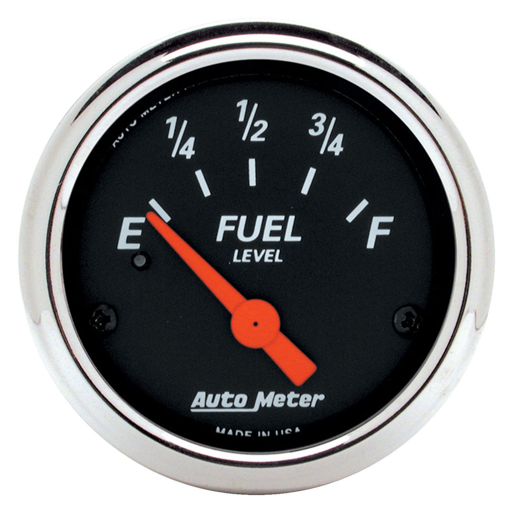 AutoMeter 1424 Traditional incandescent lighting illuminates around the perimeter of the dial