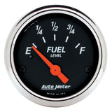 AutoMeter 1424 Traditional incandescent lighting illuminates around the perimeter of the dial