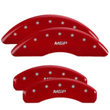 MGP Caliper Covers 14253SMGPRD Set of 4: Red finish, Silver MGP