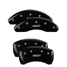 Load image into Gallery viewer, MGP Caliper Covers 14258SMGPBK Set of 4: Black finish, Silver MGP