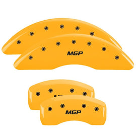 MGP Caliper Covers 14258SMGPYL Set of 4: Yellow finish, Black MGP