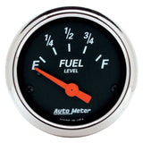 AutoMeter 1425 Traditional incandescent lighting illuminates around the perimeter of the dial