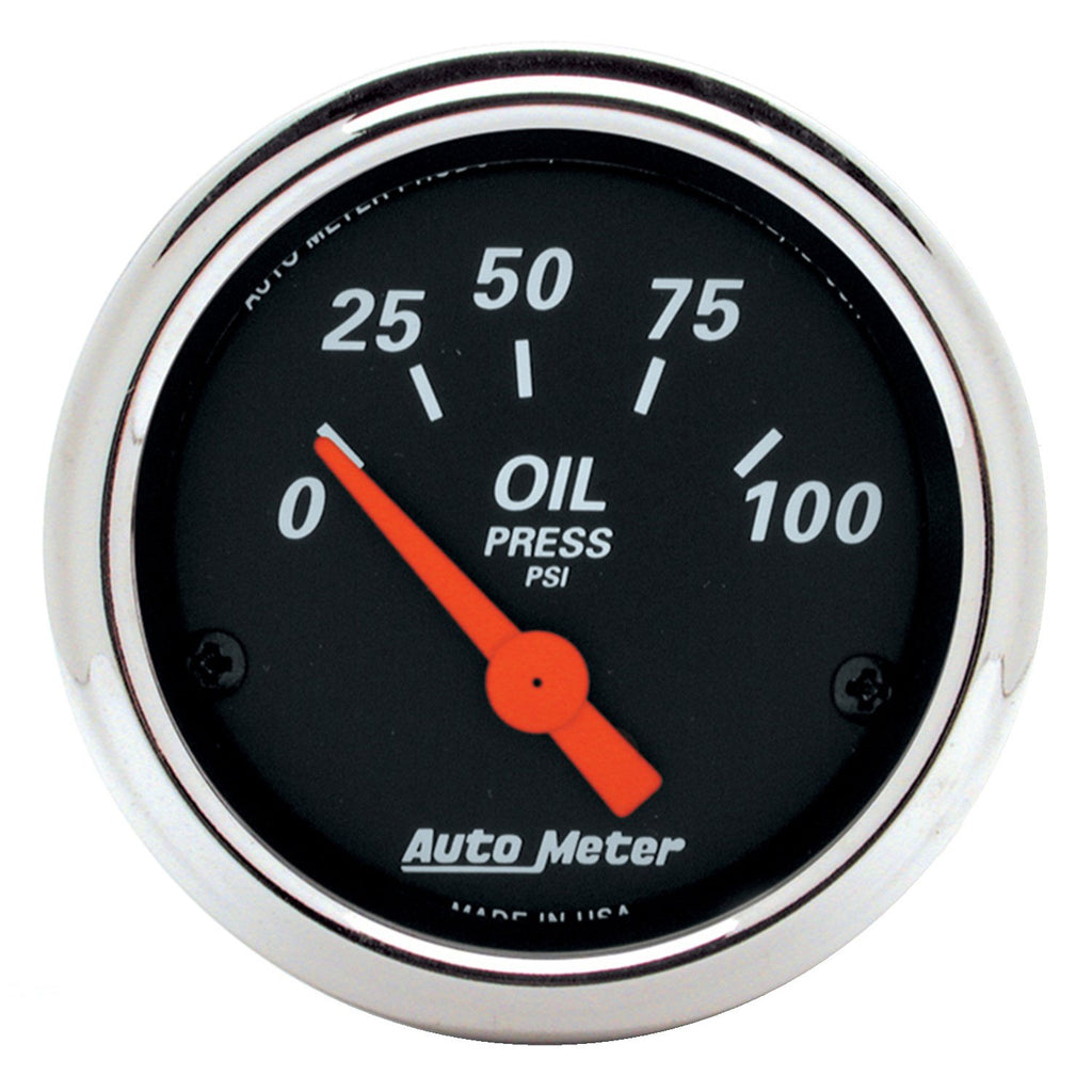 AutoMeter 1426 Traditional incandescent lighting illuminates around the perimeter of the dial