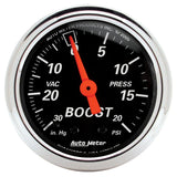 AutoMeter 1471 Traditional incandescent lighting illuminates around the perimeter of the dial