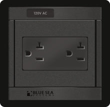 Load image into Gallery viewer, BLUE SEA 1479-BSS PANEL 360 120VAC DUAL OUTLET
