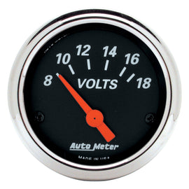 AutoMeter 1483 Traditional incandescent lighting illuminates around the perimeter of the dial
