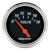AutoMeter 1483 Traditional incandescent lighting illuminates around the perimeter of the dial