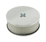 Mr Gasket 1485 Mr. Gasket Air Cleaner - 6-1/2 Inch Diameter, 2-7/16 Inch Tall - Chrome