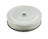Mr Gasket 1487 Mr. Gasket Air Cleaner - 9 Inch Diameter x 2-3/4 Inch Tall - Chrome