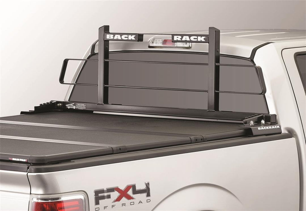 RealTruck Backrack 15029 Short Headache Rack; 19 (New Body Style)-22 Silv/Sierra 1500
