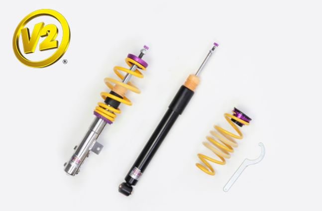KW 1522000U Height adjustable stainless steel coilovers with adjustable rebound damping