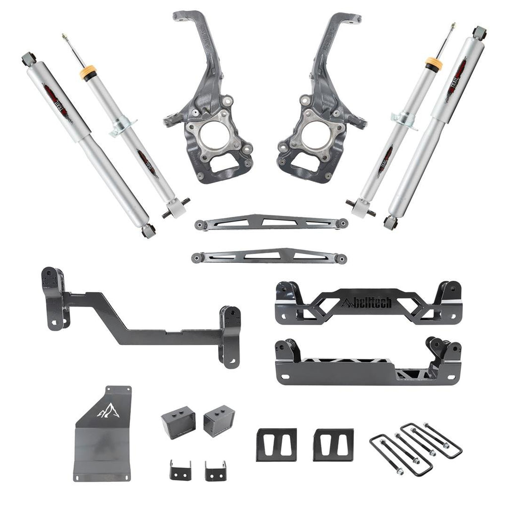 Belltech 152501TP 6"-7" Lift Kit Inc. Front and Rear Trail Performance Struts/Shocks