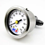 Nitrous Express 15512 FUEL PRESSURE GAUGE (0-100 PSI W/MANIFOLD).