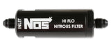NOS/Nitrous Oxide System 15555NOS High pressure nitrous filter, -4AN x -4AN in-line billet aluminum (140 micron)