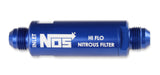 NOS/Nitrous Oxide System 15557NOS High pressure nitrous filter, -6AN x -6AN in-line billet aluminum (140 micron)