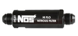 NOS/Nitrous Oxide System 15559NOS High pressure nitrous filter, -8AN x -8AN in-line billet aluminum (140 micron)