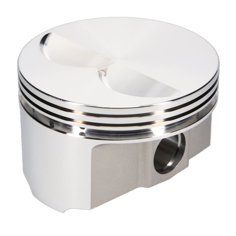 JE Pistons 157077 Piston Set, 2618, Flat Top, 4.040 Bore, 1.550 CD, 0.927 Pin, Set of 8.