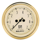 AutoMeter 1594 Traditional incandescent lighting illuminates around the perimeter of the dial
