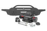 Rough Country 10716 Front Bumper | High Clearance | 12000-Lb Pro Series Winch | Synthetic Rope Toyota Tacoma 4WD (16-23)