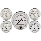 AutoMeter 1602 Traditional incandescent lighting illuminates around the perimeter of the dial