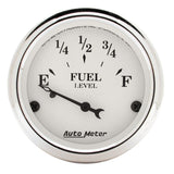 AutoMeter 1605 Traditional incandescent lighting illuminates around the perimeter of the dial