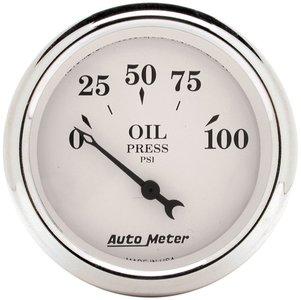 AutoMeter 1628 Traditional incandescent lighting illuminates around the perimeter of the dial