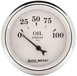 AutoMeter 1628 Traditional incandescent lighting illuminates around the perimeter of the dial