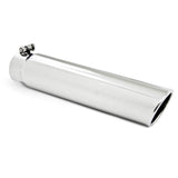 MBRP Exhaust T5143 3.5in. OD. 3in. inlet. Angled Cut Rolled End. Clampless-no weld. T304.