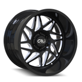 Cali Offroad 9112-2136BM CALI OFF-ROAD GEMINI 9112 GLOSS BLACK MILLED 20X10 6-135 -25MM 87.1MM