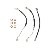 Omix 1673362 Brake Hose Kit; Incl. Brake Hoses; Copper Washers;