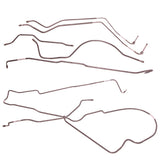 Omix 1673749 Brake Line Set; Steel; Front and Rear; w/ Quadratrac;