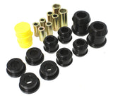 Energy Suspension 163105G Control Arm Bushing Set; Black; Front; Performance Polyurethane;