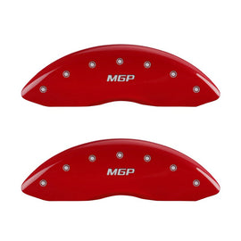 MGP Caliper Covers 17016SMGPRD Set of 4: Red finish, Silver MGP