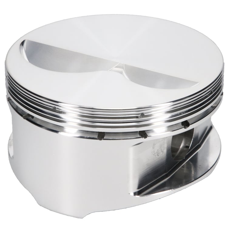 JE Pistons 170693 Piston Set, 2618, Flat Top, 4.040 Bore, 1.250 CD, 0.927 Pin, Set of 8.