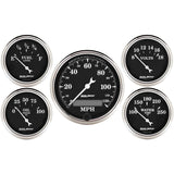 AutoMeter 1709 Traditional incandescent lighting illuminates around the perimeter of the dial