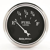 AutoMeter 1715 Traditional incandescent lighting illuminates around the perimeter of the dial