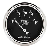 AutoMeter 1717 Traditional incandescent lighting illuminates around the perimeter of the dial