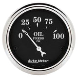 AutoMeter 1727 Traditional incandescent lighting illuminates around the perimeter of the dial
