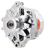 Powermaster Performance 17294-114 Alternator; 12si; 100 Amp; 75 Idle; 6 Groove Pulley; OE Look; Chrome;