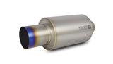 Vibrant Performance 17564 Muffler with Straight Cut Burnt Tip, 3.50