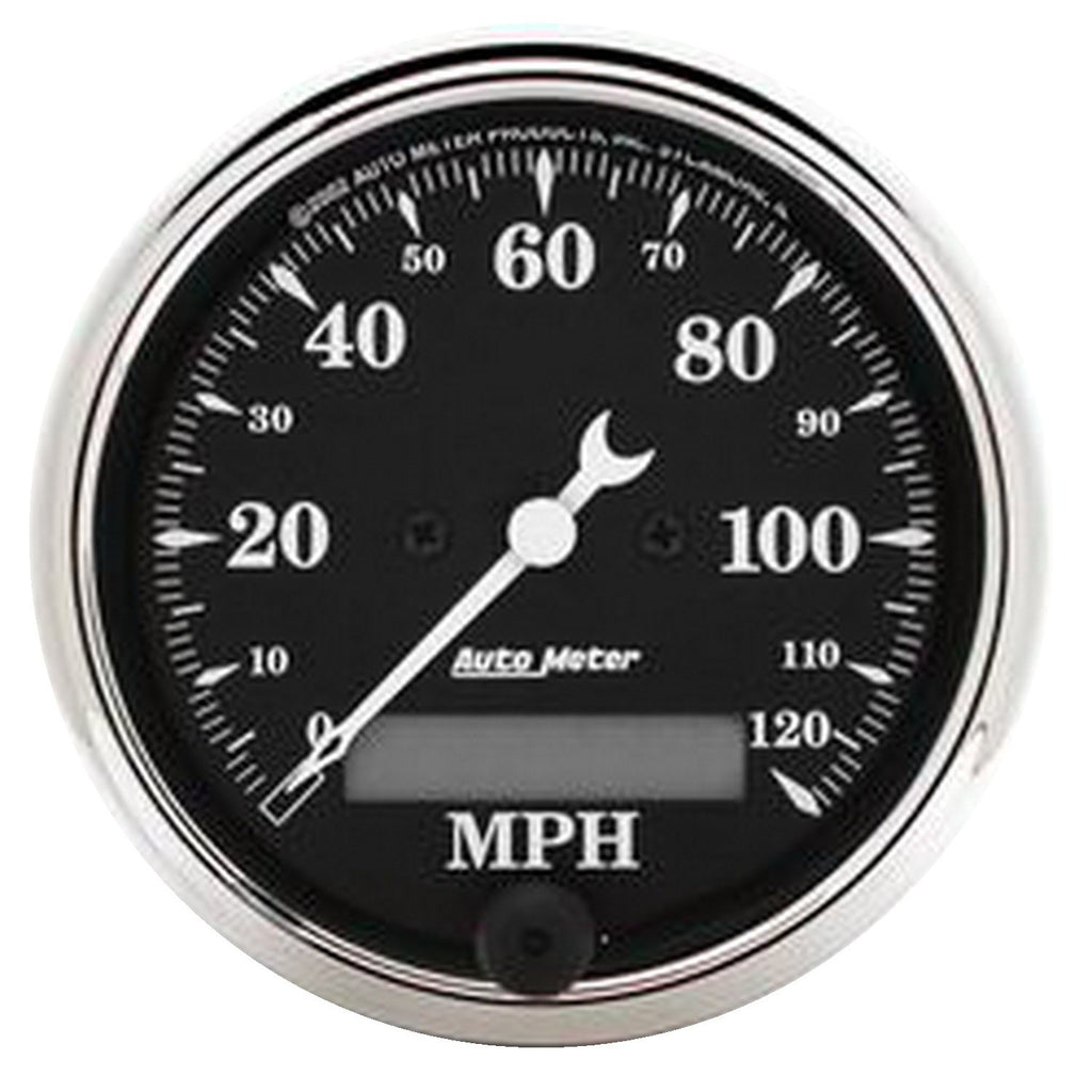 AutoMeter 1787 Traditional incandescent lighting illuminates around the perimeter of the dial