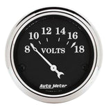AutoMeter 1791 Traditional incandescent lighting illuminates around the perimeter of the dial