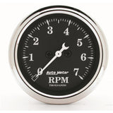 AutoMeter 1797 Traditional incandescent lighting illuminates around the perimeter of the dial