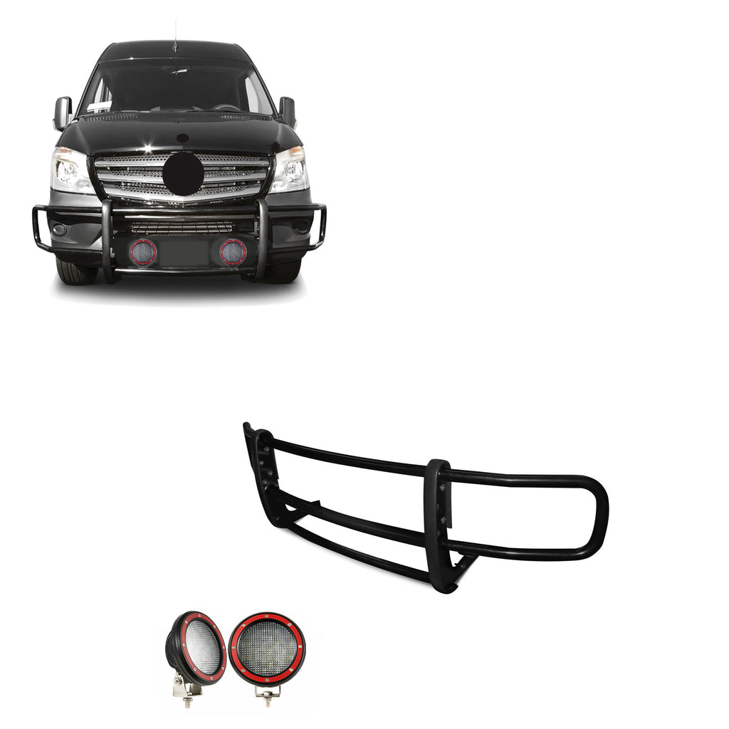 Black Horse Off Road 17D501MA-PLFR Spartan Grille Guard Kit